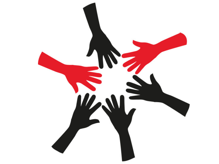 Seks haender - grafik